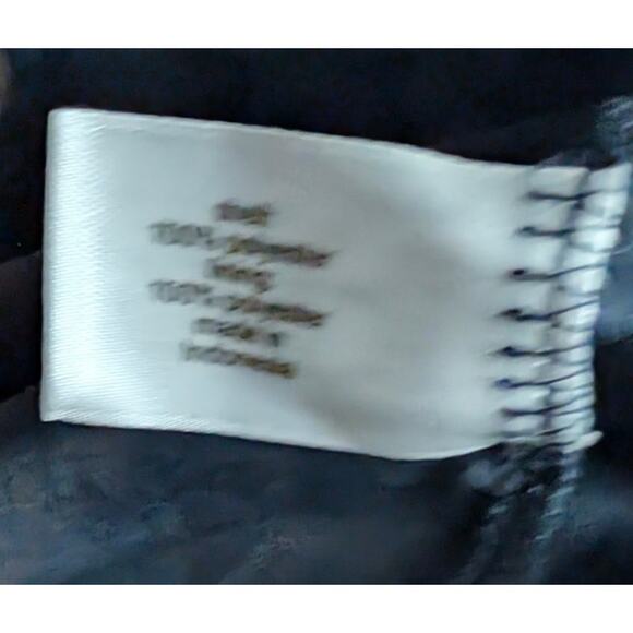 Lane Bryant Top Shirt Blouse Plus Size 38/40 7X Blue Floral Long Ruffle Sleeves - Picture 5 of 6